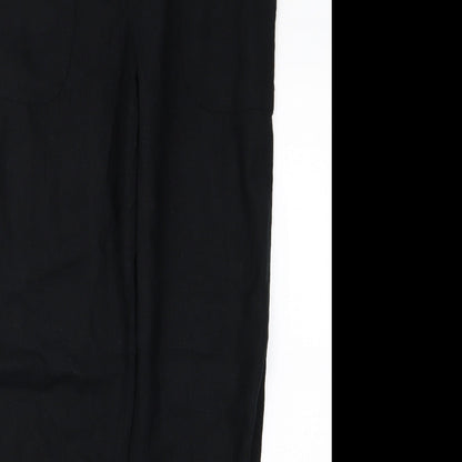 TU Womens Black  Rayon Trousers  Size 30 L30 in