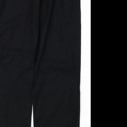 TU Womens Black  Rayon Trousers  Size 30 L30 in