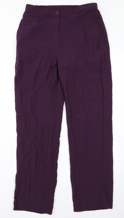 Womens UK Size 30 Preworn Regular Fit  Purple Trousers