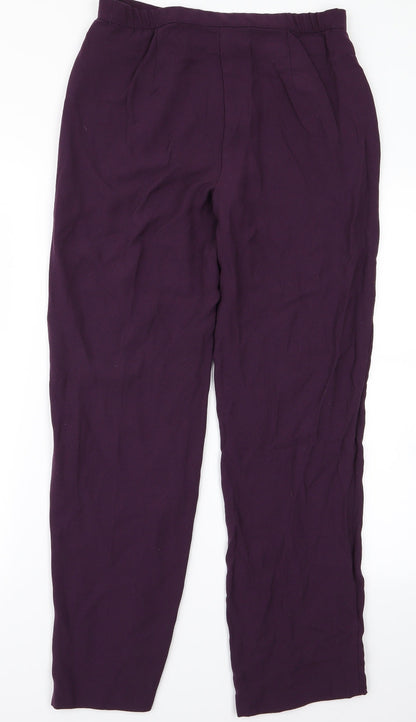 Womens UK Size 30 Preworn Regular Fit  Purple Trousers