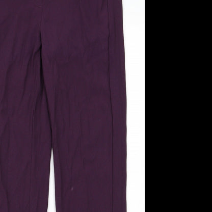 Womens UK Size 30 Preworn Regular Fit  Purple Trousers