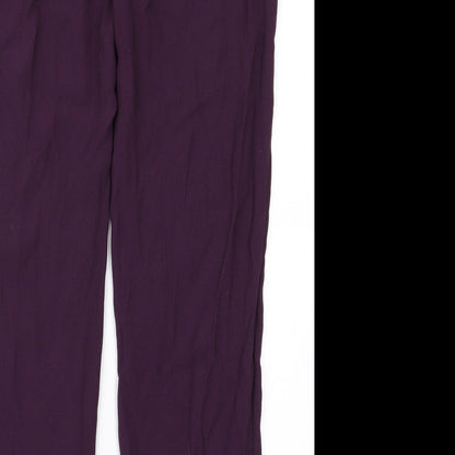 Womens UK Size 30 Preworn Regular Fit  Purple Trousers