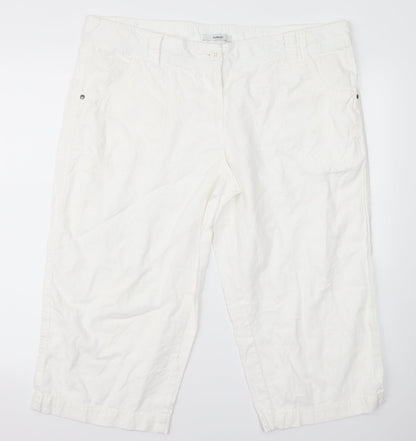 George Womens White   Trousers  Size 36 L21 in