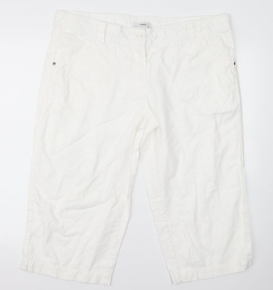 George Womens White   Trousers  Size 36 L21 in