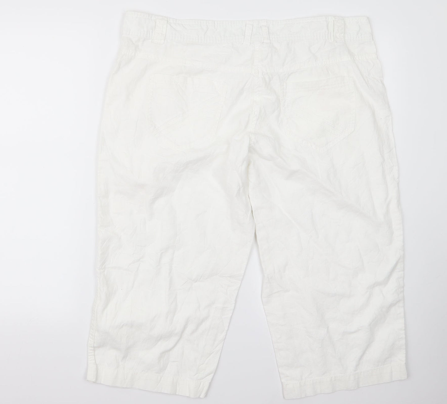 George Womens White   Trousers  Size 36 L21 in