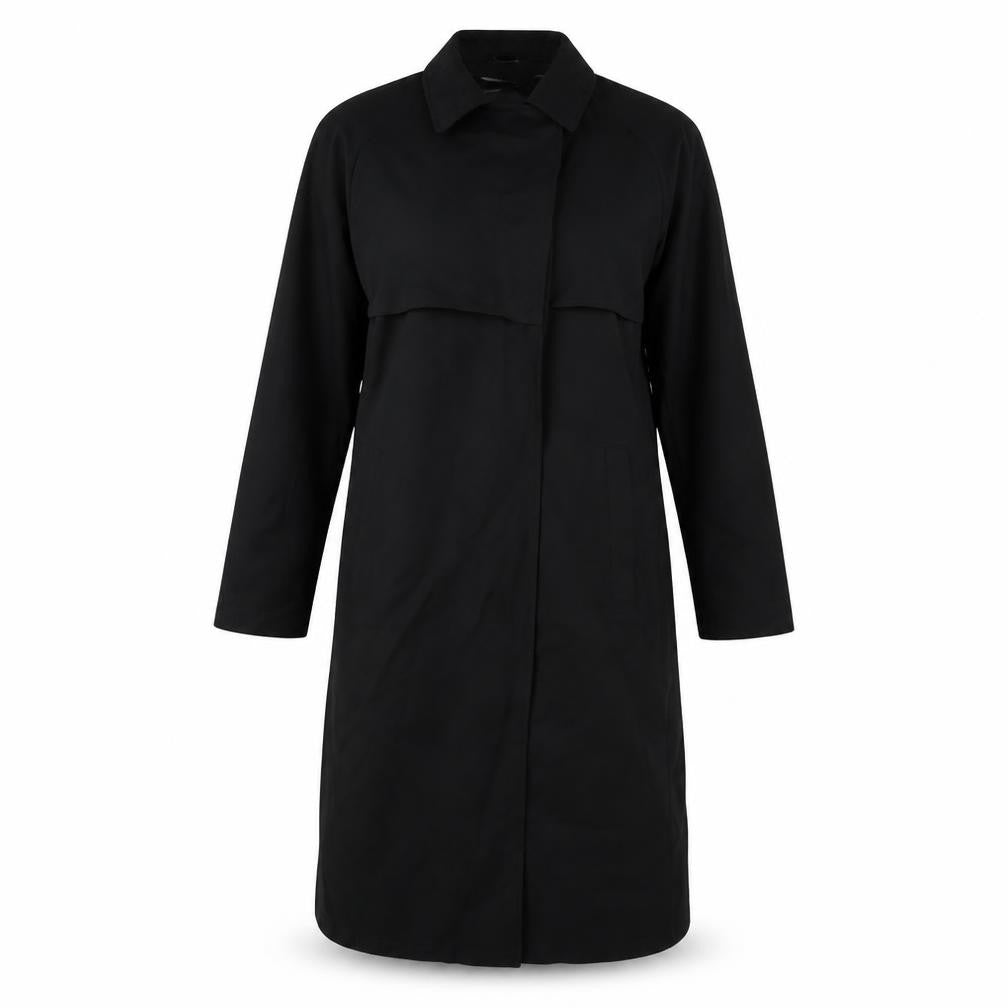 Womens UK Size 8 George Black Overcoat