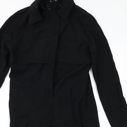 George Womens Black   Overcoat Jacket Size 8