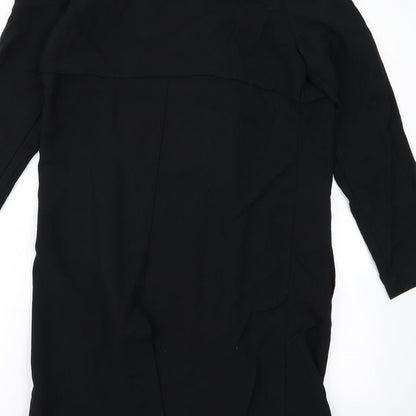 George Womens Black   Overcoat Jacket Size 8