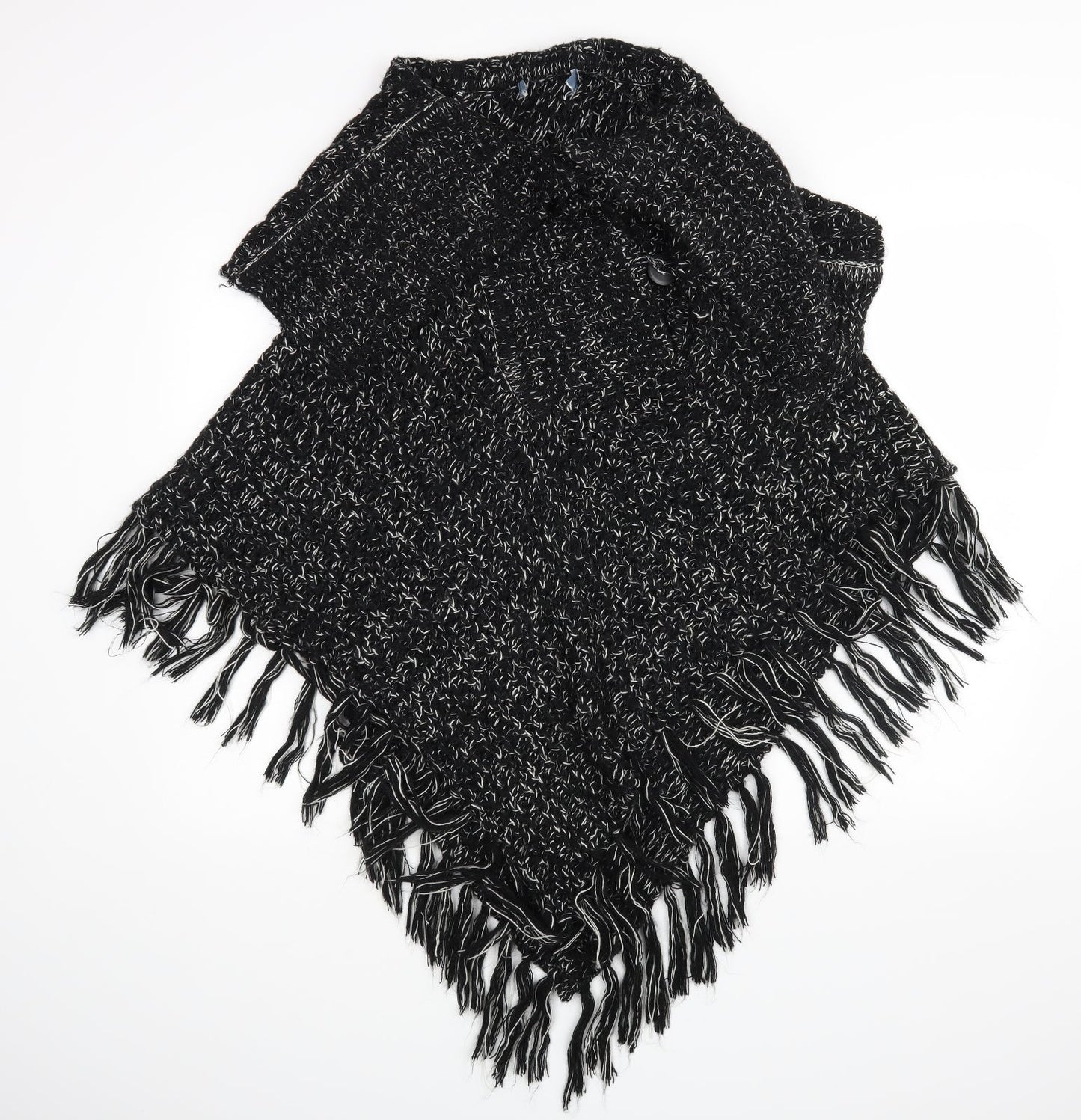 Peakocks Womens Black   Cape Jumper Size M
