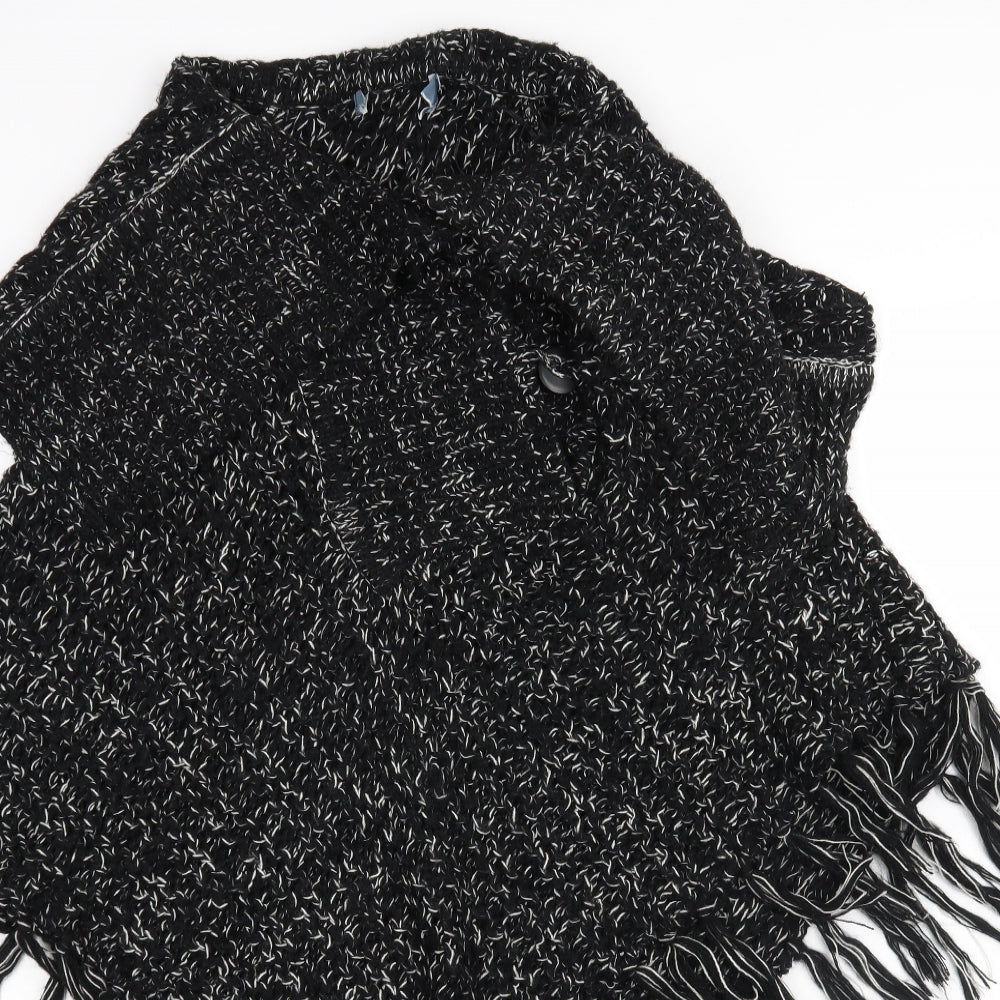 Peakocks Womens Black   Cape Jumper Size M