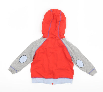 TU Baby Red   Full Zip Jumper Size 6-9 Months  - Rockets