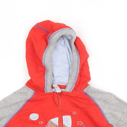TU Baby Red   Full Zip Jumper Size 6-9 Months  - Rockets