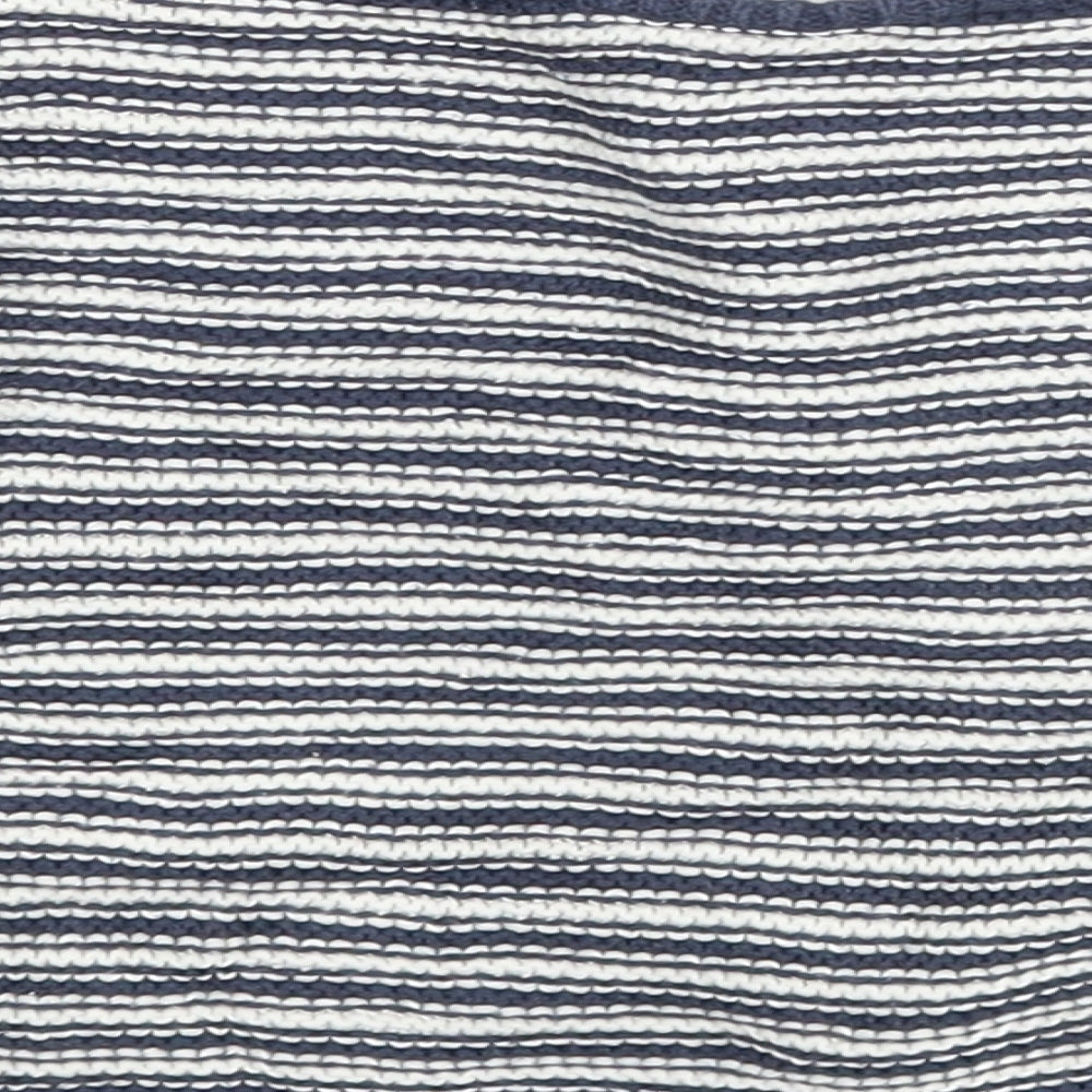 M&S Baby Blue Striped  Cardigan Jumper Size 9-12 Months