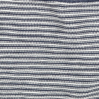 M&S Baby Blue Striped  Cardigan Jumper Size 9-12 Months
