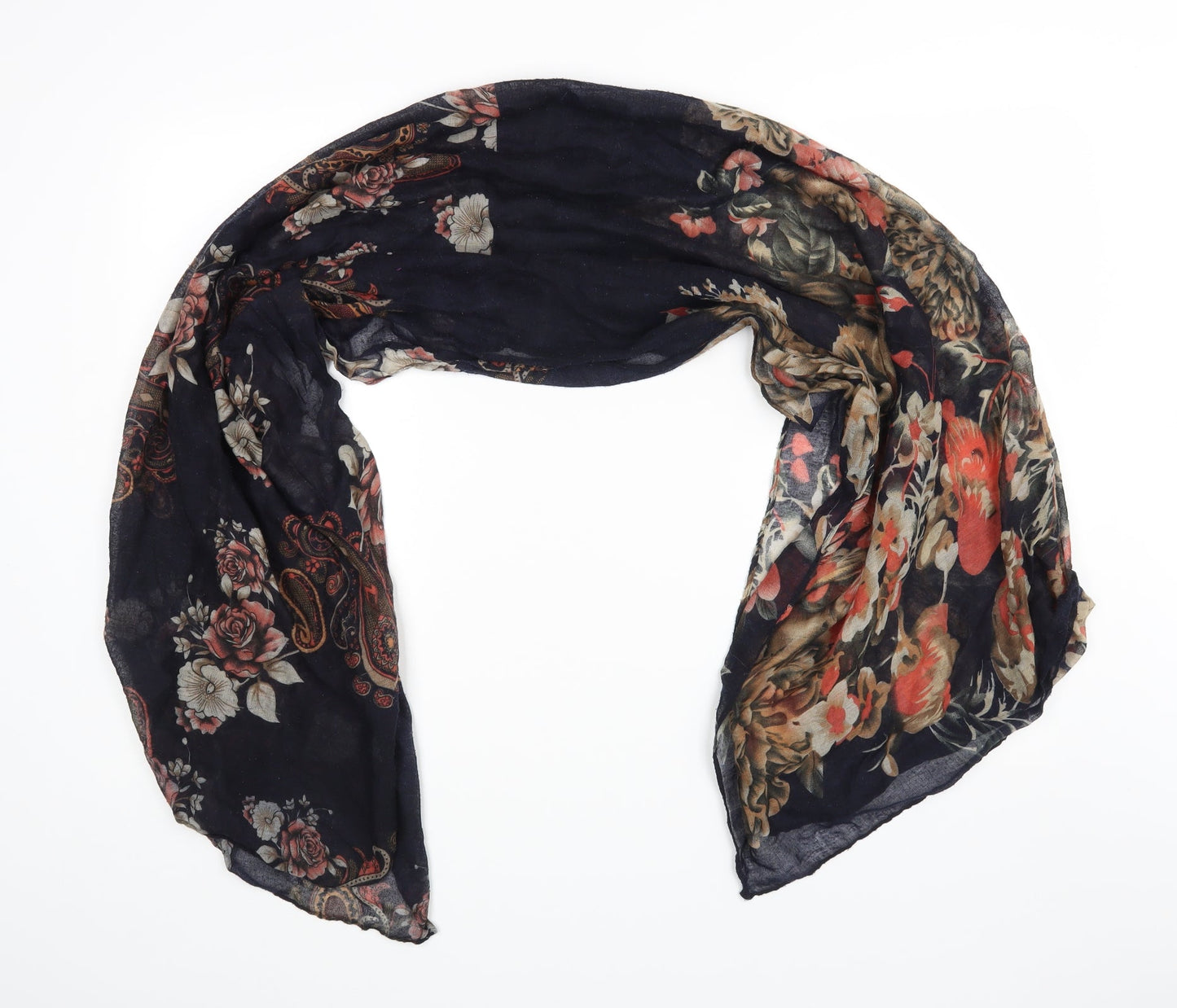 Preworn Womens Multicoloured Floral   Scarf