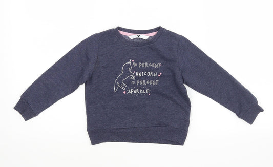 Very Boys Blue   Pullover Jumper Size 2-3 Years