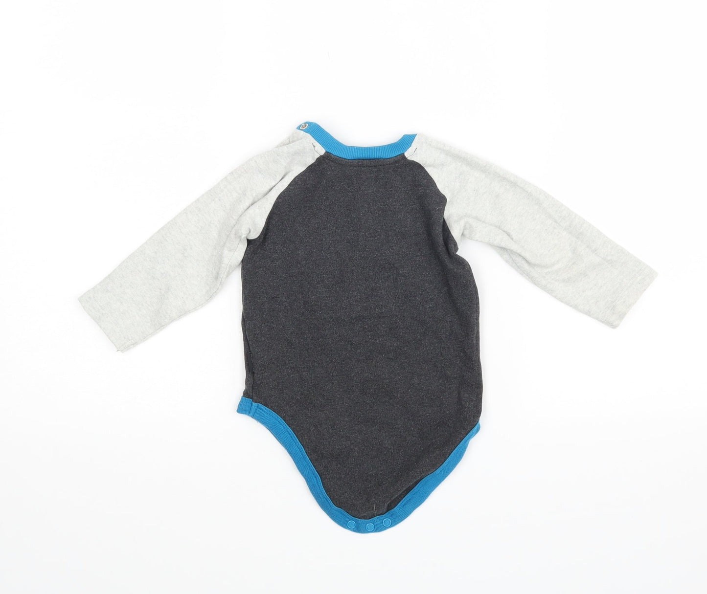 Nutmeg Boys Grey   Babygrow One-Piece Size 12 Months