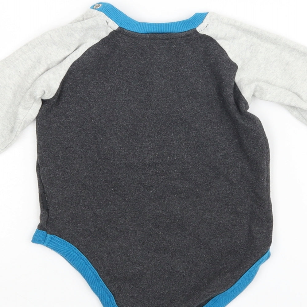 Nutmeg Boys Grey   Babygrow One-Piece Size 12 Months