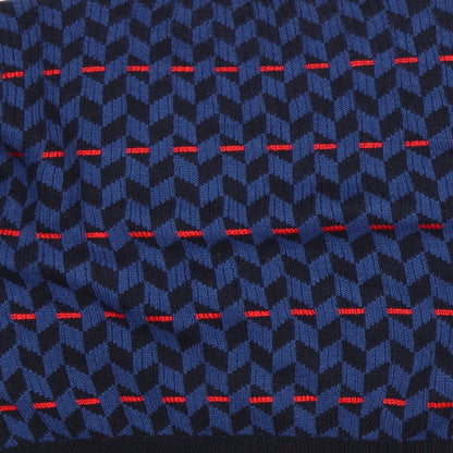 Preworn Boys Blue Geometric  Pullover Jumper