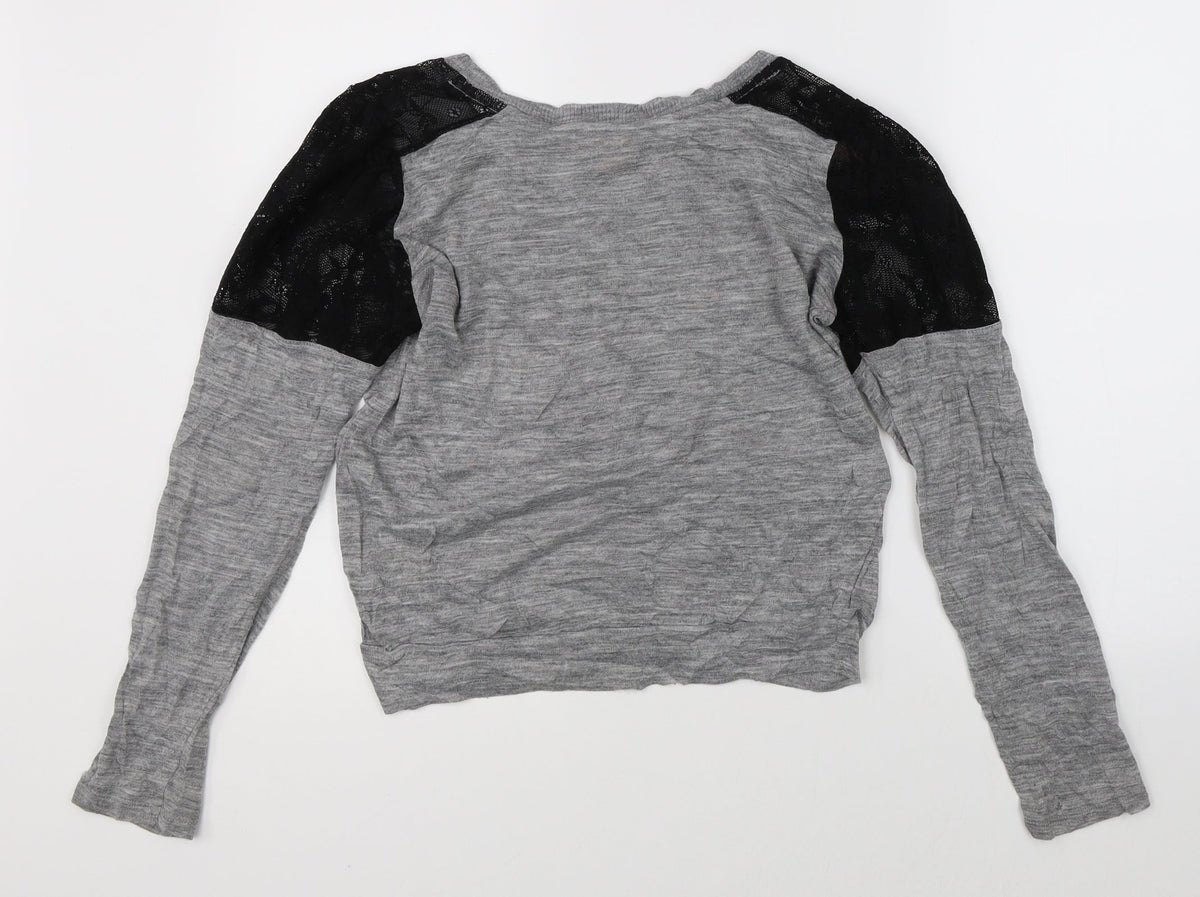 Zara Womens Grey   Pullover Jumper Size M