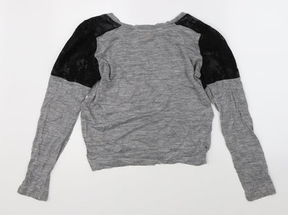 Zara Womens Grey   Pullover Jumper Size M