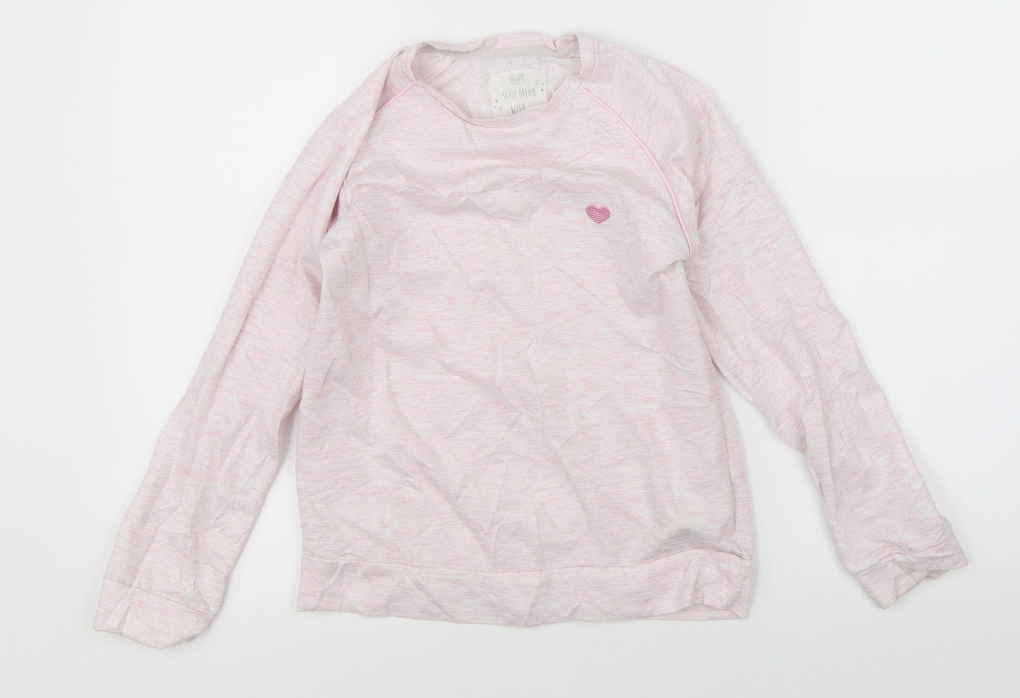 F&F Girls Pink    Pyjama Top Size 9-10 Years