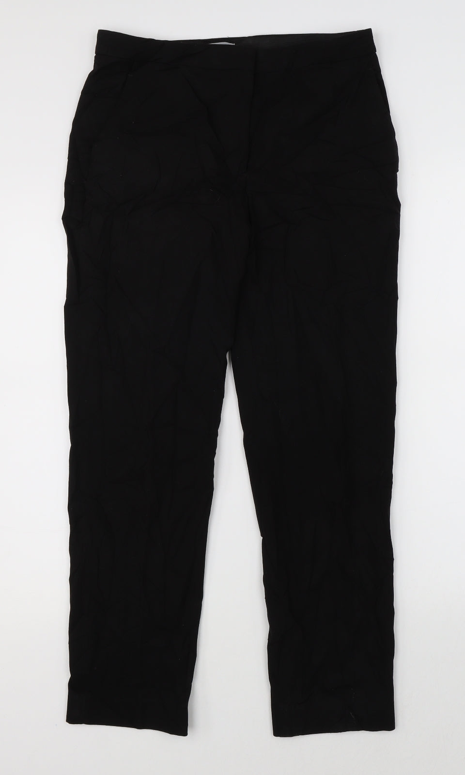 Womens UK Size 6 H&M Regular Fit Dress Pants Black Trousers