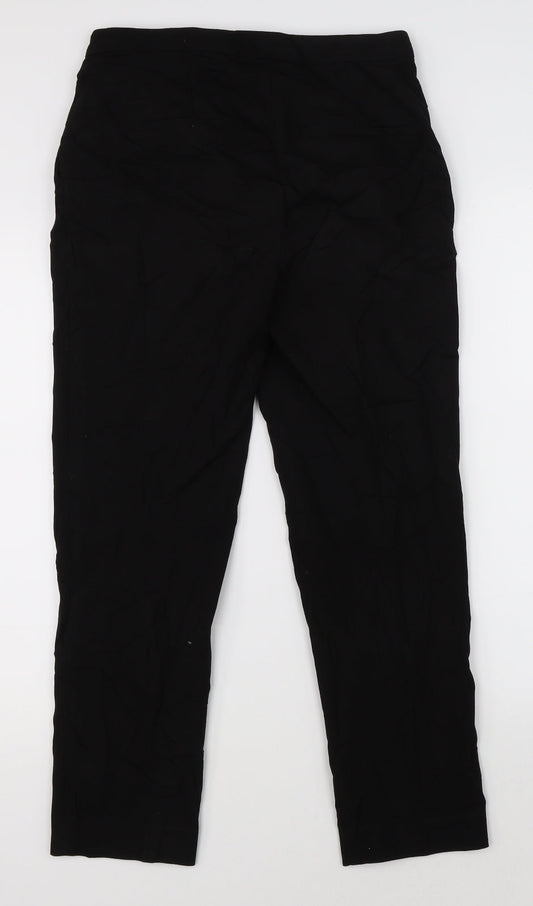 Womens UK Size 6 H&M Regular Fit Dress Pants Black Trousers