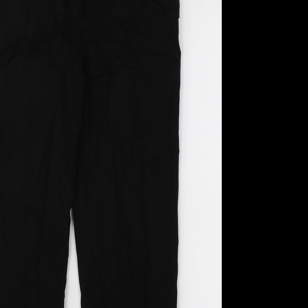 Womens UK Size 6 H&M Regular Fit Dress Pants Black Trousers