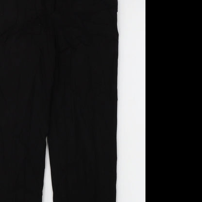 Womens UK Size 6 H&M Regular Fit Dress Pants Black Trousers