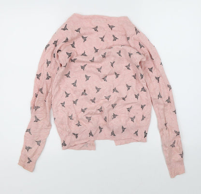 Back view of Atmosphere women’s pink cape jumper, size UK 4
