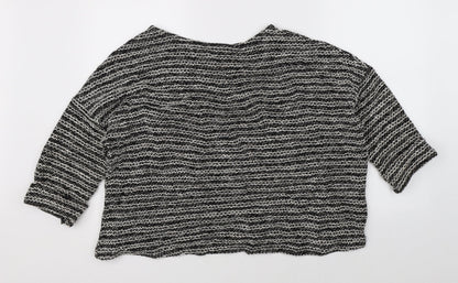Back view of Atmosphere women’s multicoloured striped jumper, size S