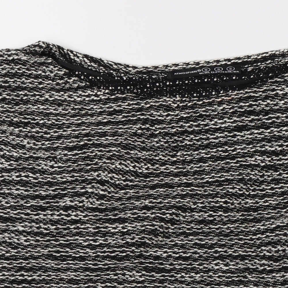 Close-up detail of Atmosphere women’s multicoloured striped jumper, size S