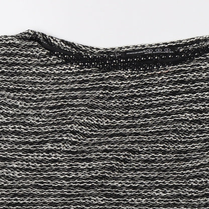 Close-up detail of Atmosphere women’s multicoloured striped jumper, size S