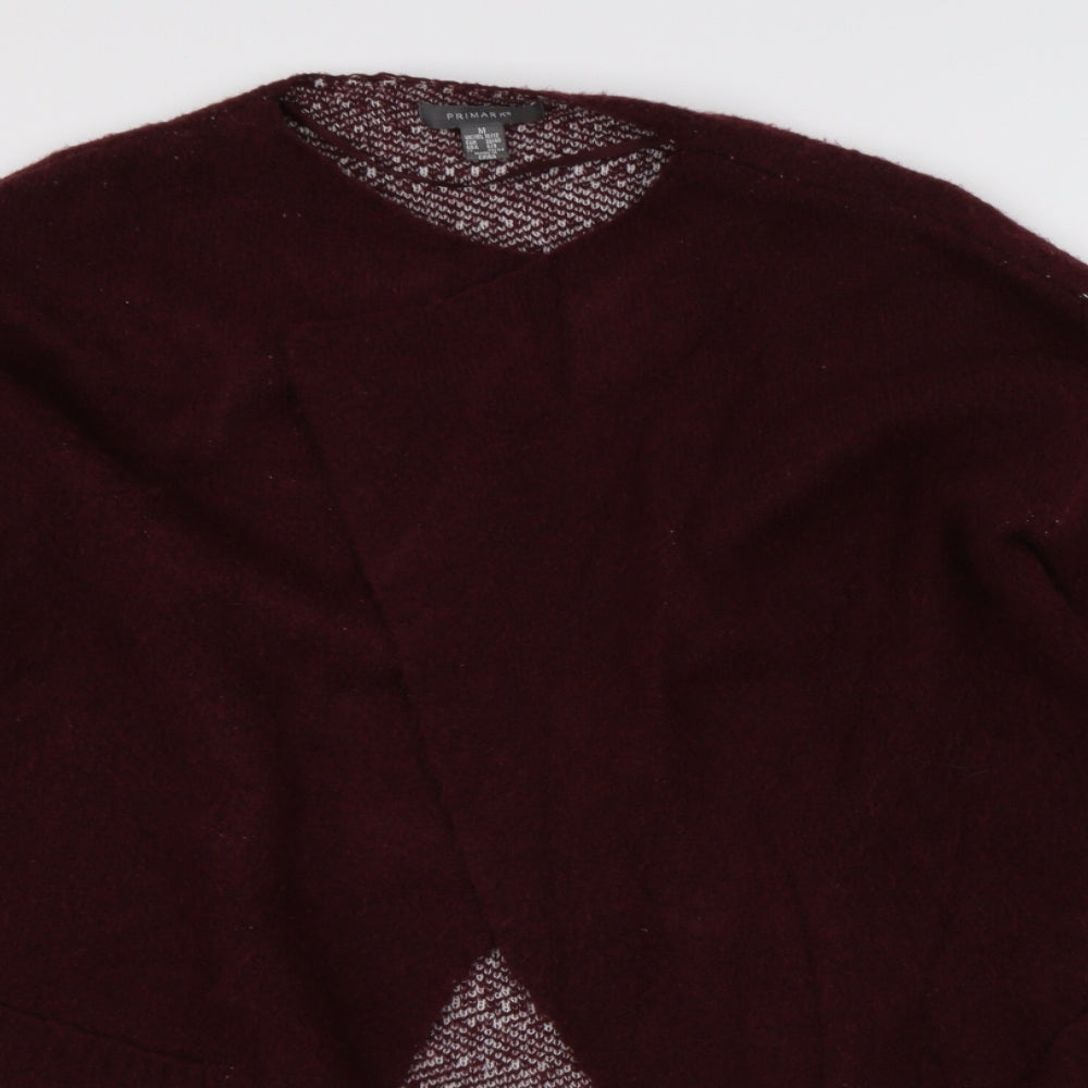 Primark Womens Red   Cardigan Jumper Size M