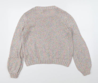 Divided Womens Multicoloured  Knit Pullover Jumper Size 6