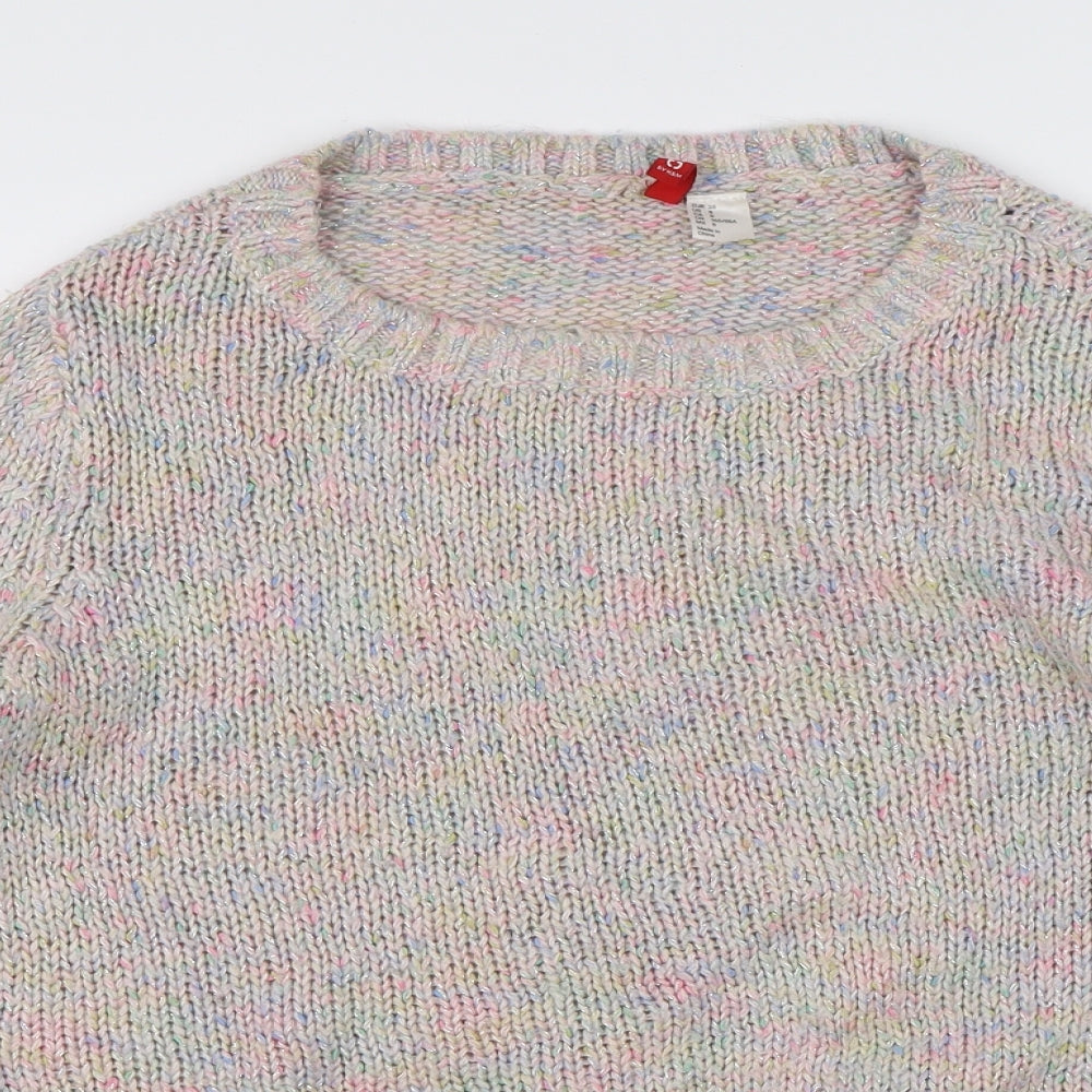 Divided Womens Multicoloured  Knit Pullover Jumper Size 6