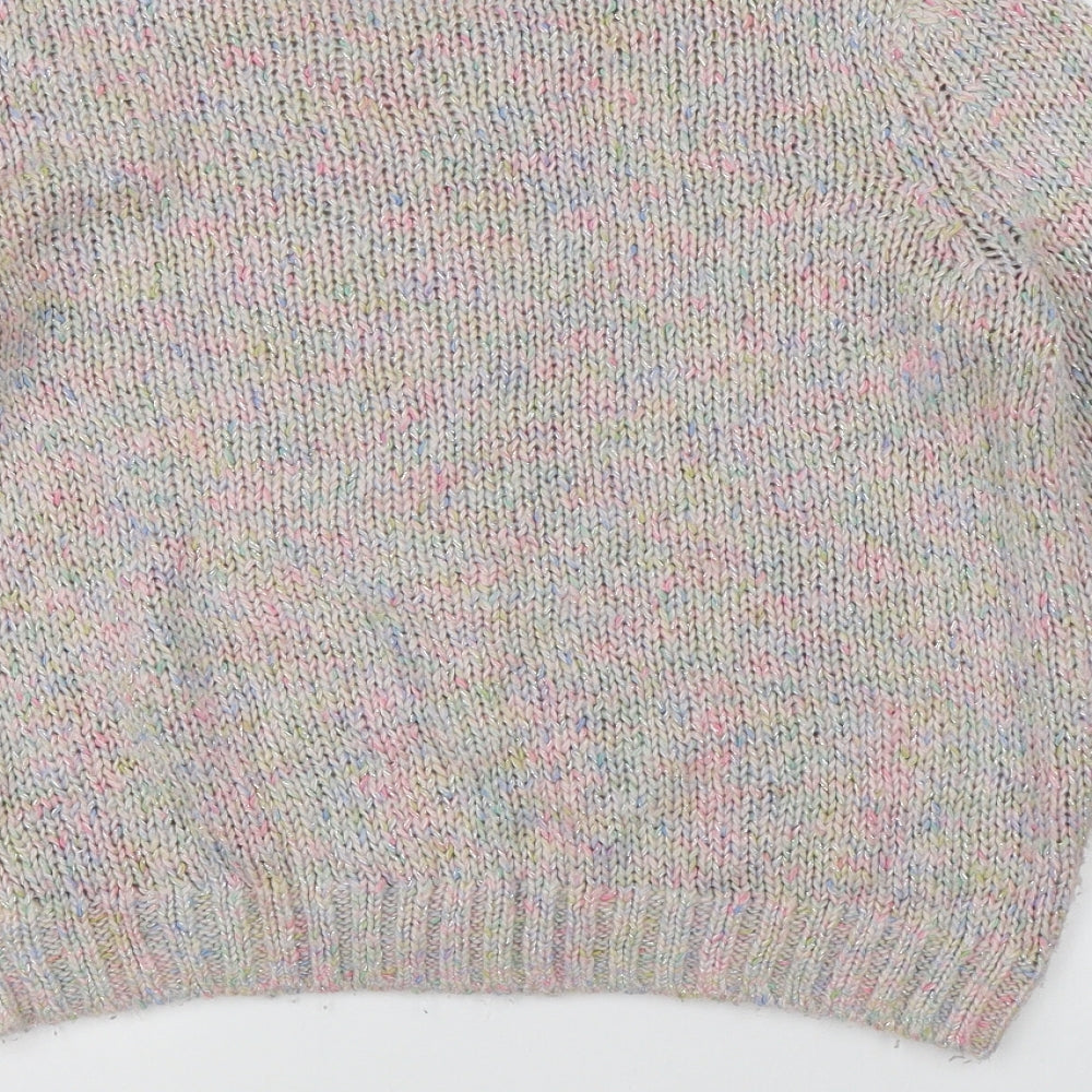Divided Womens Multicoloured  Knit Pullover Jumper Size 6