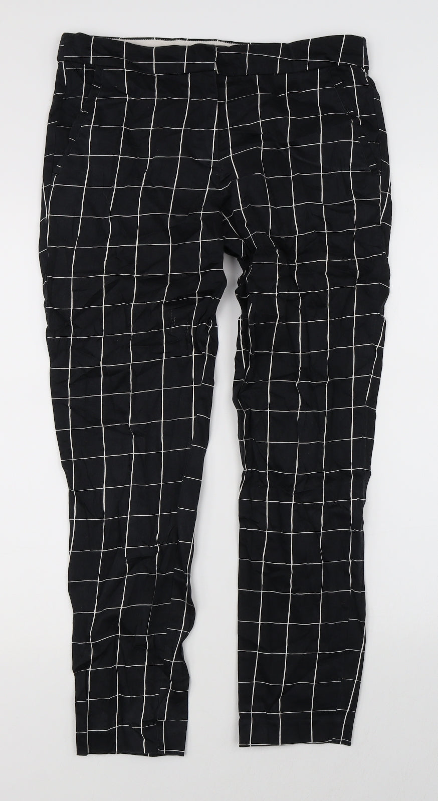 Womens UK Size 6 H&M Regular Fit  Black Trousers