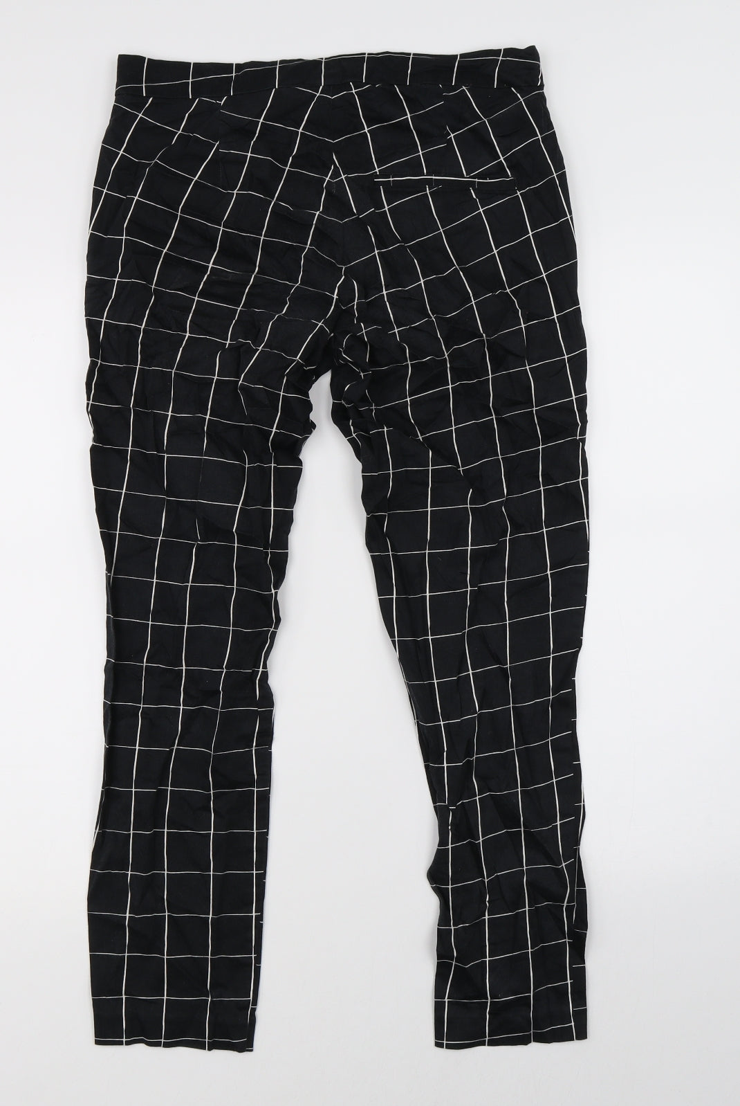 Womens UK Size 6 H&M Regular Fit  Black Trousers