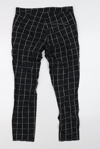 Womens UK Size 6 H&M Regular Fit  Black Trousers