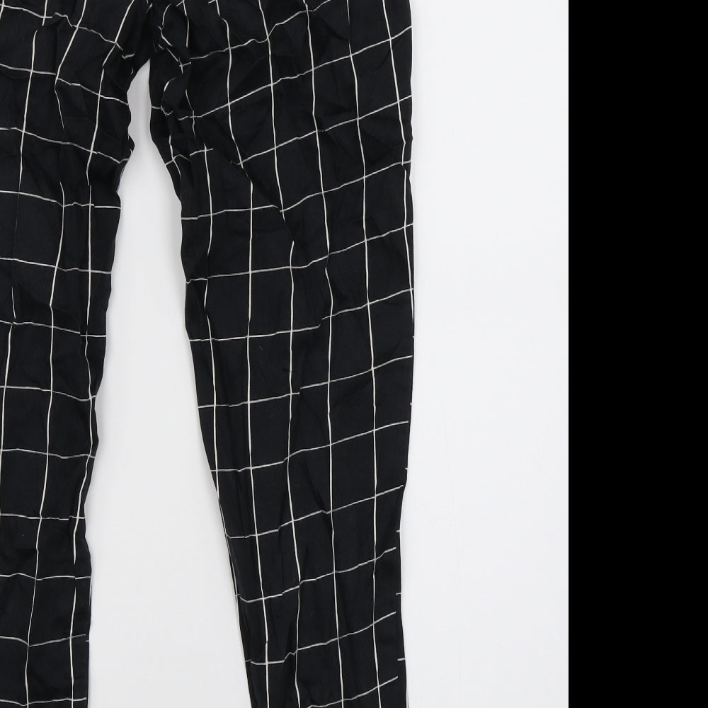 Womens UK Size 6 H&M Regular Fit  Black Trousers