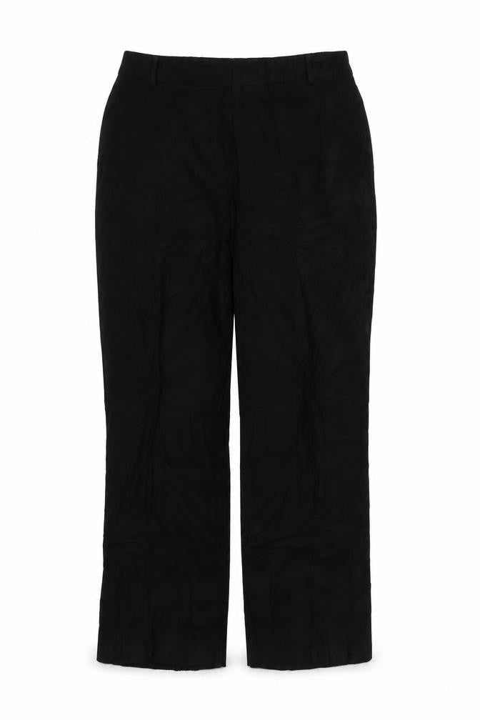 Womens UK Size 16 Preworn Regular Fit  Black Trousers