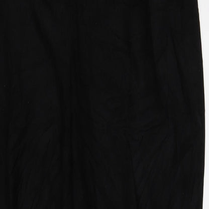Womens UK Size 16 Preworn Regular Fit  Black Trousers
