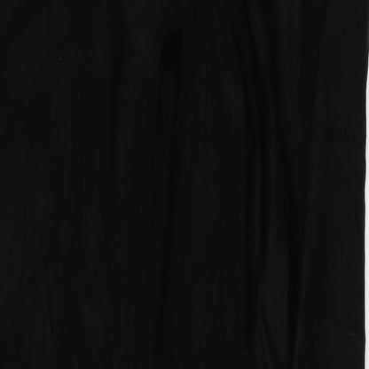 Womens UK Size 16 Preworn Regular Fit  Black Trousers