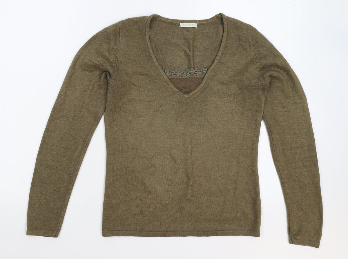 Matalan Womens Grey  Knit Pullover Jumper Size 8