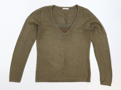 Matalan Womens Grey  Knit Pullover Jumper Size 8
