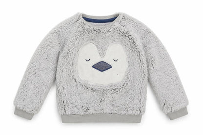 Marks & Spencer Girls Grey Solid  Top Pyjama Top Size 2-3 Years