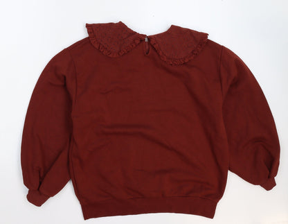 George Womens Brown   Pullover Sweatshirt Size S