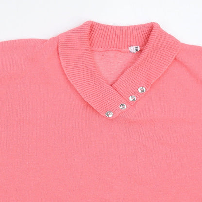 Preworn Womens Pink  Knit Pullover Jumper Size L